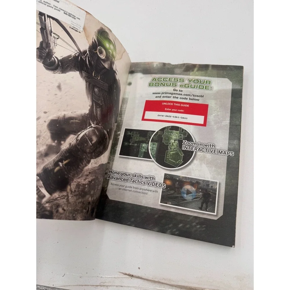 Military Shooter Strategy Guide Lot (3) SOCOM 3, Splinter Cell Blacklist, Ghost